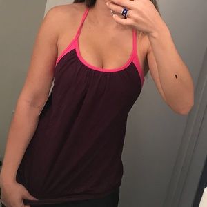 LuLuLemon Pink/Plum No Limit Tank Sz. 6